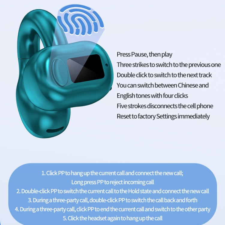 M10 IPX5 Waterproof Ear Clip Bluetooth Earphones, Style: Single White - Bluetooth Earphone by PMC TechLife | Online Shopping South Africa | PMC TechLife