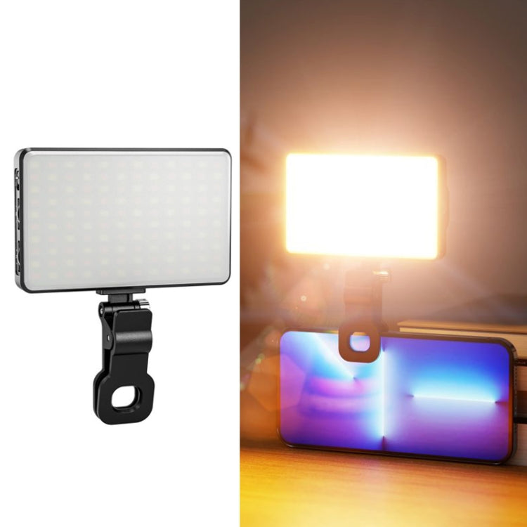 ST-120C Mobile Phone Tablet Clip Fill Light Selfie Live Camera Portable Camera Lighting(Black) - Selfie Light by PMC TechLife | Online Shopping South Africa | PMC TechLife