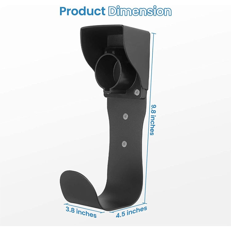 EV Charger Cable Holder Electric Car Charging Cable Organizer for J1772 Plug(Black) - EV Charger Accessories by PMC TechLife | Online Shopping South Africa | PMC TechLife