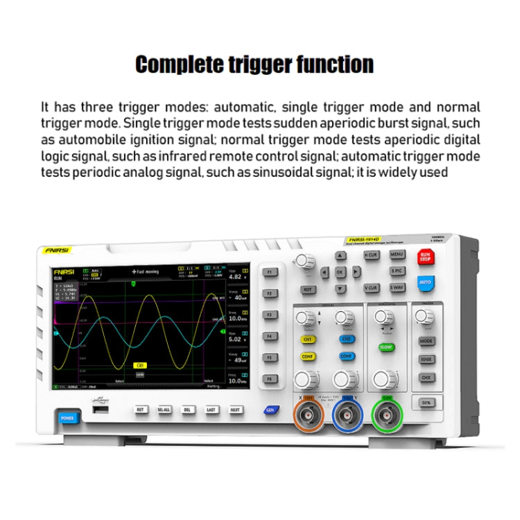 FNIRSI 1014D 2 in 1 Dual-channel 100M Bandwidth Digital Oscilloscope 1GS Sampling Signal Generator, US Plug - free shipping - PMC TechLife - Order now!