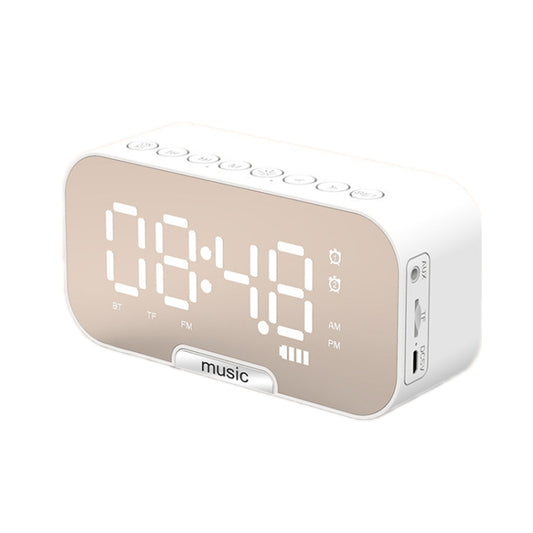 Q5 Outdoor Portable Card Bluetooth Speaker Small Clock Radio, Color: White 1400mAh - Mini Speaker by PMC Jewellery | Online Shopping South Africa | PMC Jewellery