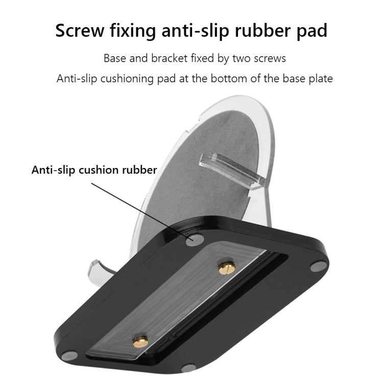 For B&O Beoplay A1 / Beosound A1 2nd Speaker Acrylic Desktop Stand Holder(Black) - Speaker Bracket by PMC TechLife | Online Shopping South Africa | PMC TechLife