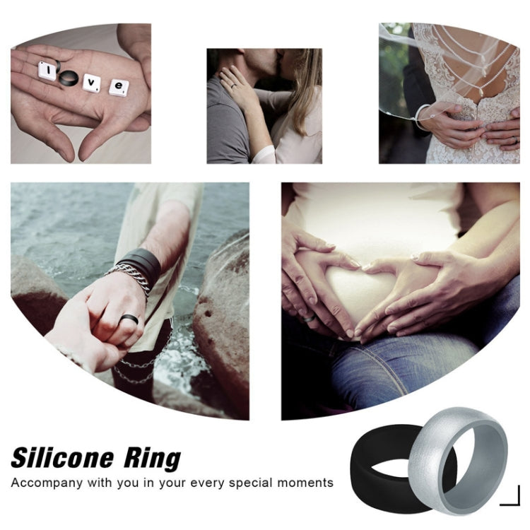 SiR013 8.7mm Curved Outdoor Sports Silicone Ring, Size: No.12(Bronze) - Rings by PMC Jewellery | Online Shopping South Africa | PMC Jewellery