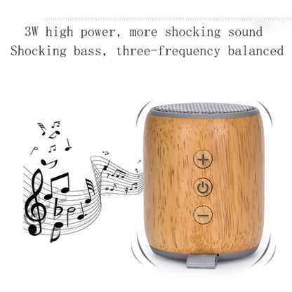 BT811 Mini Wooden Wireless Bluetooth Speaker Support TF Card & 3.5mm AUX(Black) - Mini Speaker by PMC Jewellery | Online Shopping South Africa | PMC Jewellery