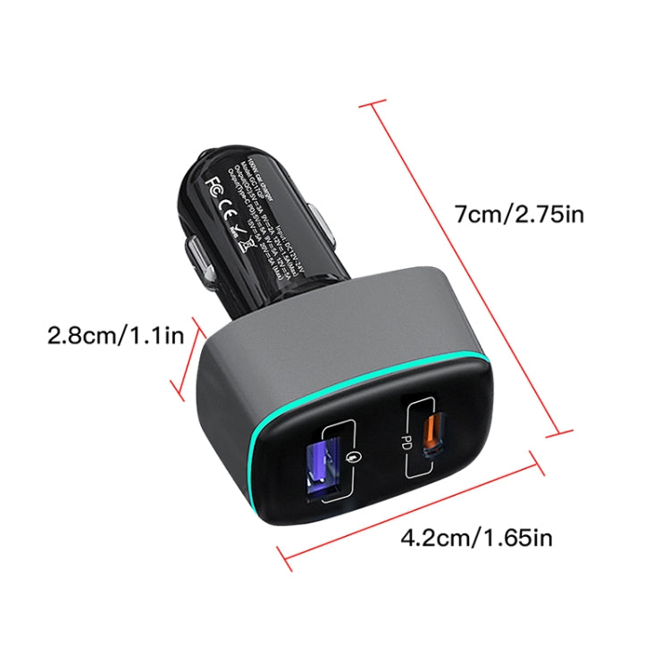 For DJI Mavic 3/Mini 2 RCSTQ 100W 2 In 1 Car Charger - Charger by RCSTQ | Online Shopping South Africa | PMC Jewellery | Buy Now Pay Later Mobicred