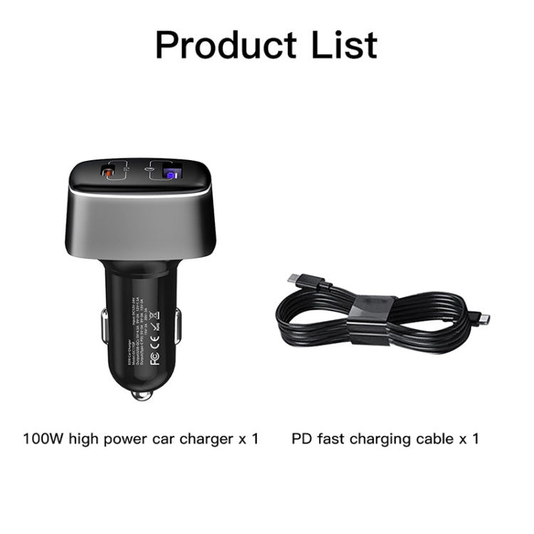 For DJI Mavic 3/Mini 2 RCSTQ 100W 2 In 1 Car Charger - Charger by RCSTQ | Online Shopping South Africa | PMC Jewellery | Buy Now Pay Later Mobicred