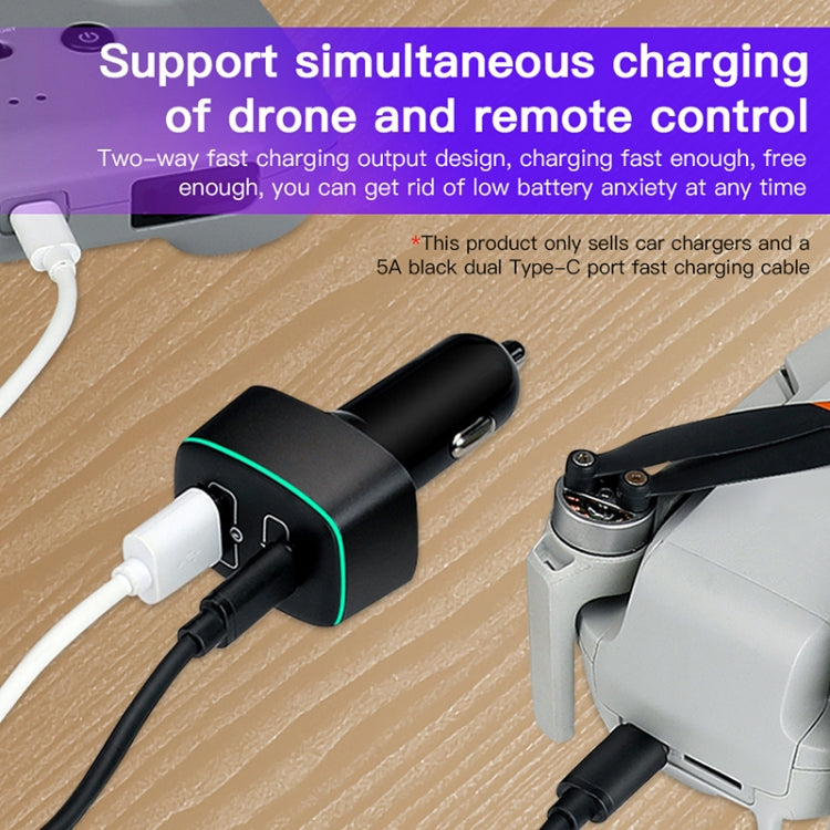 For DJI Mavic 3/Mini 2 RCSTQ 100W 2 In 1 Car Charger - free shipping - PMC TechLife - Order now!