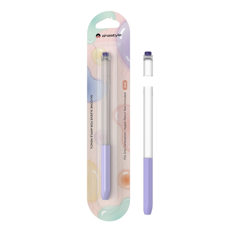 For Apple Pencil 2 AhaStyle PT-LC05 Jelly Style Translucent Silicone Protective Pen Case(Orange) - Pencil Accessories by AhaStyle | Online Shopping South Africa | PMC Jewellery