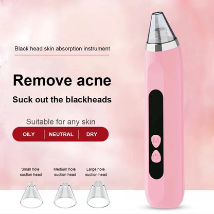 Blackhead Remover Vacuum Pore Cleaner Facial Deep Cleaning Beauty Tools(Pink) - Cleanser by PMC Jewellery | Online Shopping South Africa | PMC Jewellery