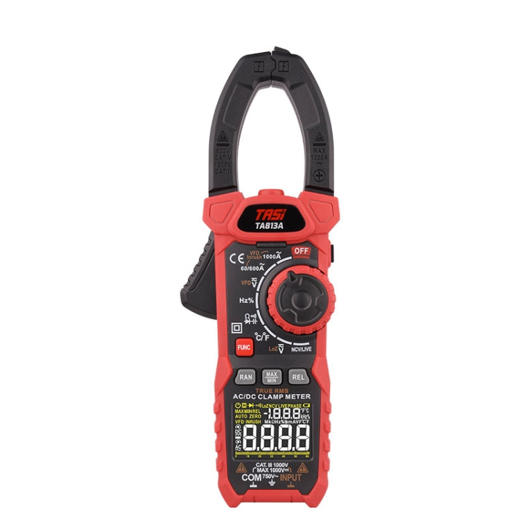 TASI TA813A Clamp Meter High Accuracy AC DC Voltage Ammeter - Digital Multimeter by TASI | Online Shopping South Africa | PMC Jewellery | Buy Now Pay Later Mobicred