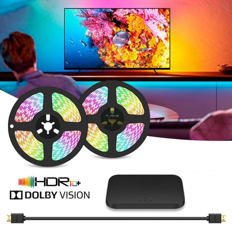 HDMI 2.0-PRO Smart Ambient TV Led Backlight Led Strip Lights Kit Work With TUYA APP Alexa Voice Google Assistant 2 x 1.5m(EU Plug) - Casing Waterproof Light by PMC Jewellery | Online Shopping South Africa | PMC Jewellery