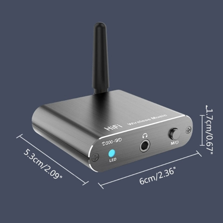 Bluetooth 5.2 Audio Receiver 3.5MM AUX Coaxial Fiber APTX HD Bluetooth Adapter - Audio Receiver Transmitter by PMC TechLife | Online Shopping South Africa | PMC TechLife