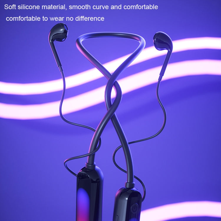 With Atmosphere Lamp Hanging Neck Bluetooth Earphone, Style: 4 In 1 - Neck-mounted Earphone by PMC Jewellery | Online Shopping South Africa | PMC Jewellery