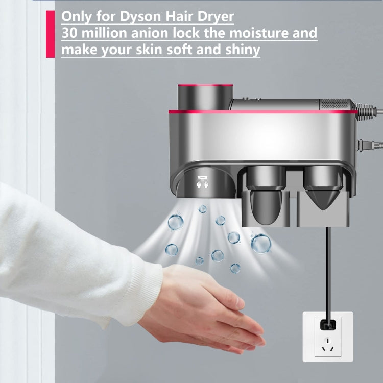 For Dyson Hair Dryer Bracket Storage Rack Wall Mounted Organizer Holders Ordinary Black Nickel - Hair Dryers & Accessories by PMC Jewellery | Online Shopping South Africa | PMC Jewellery