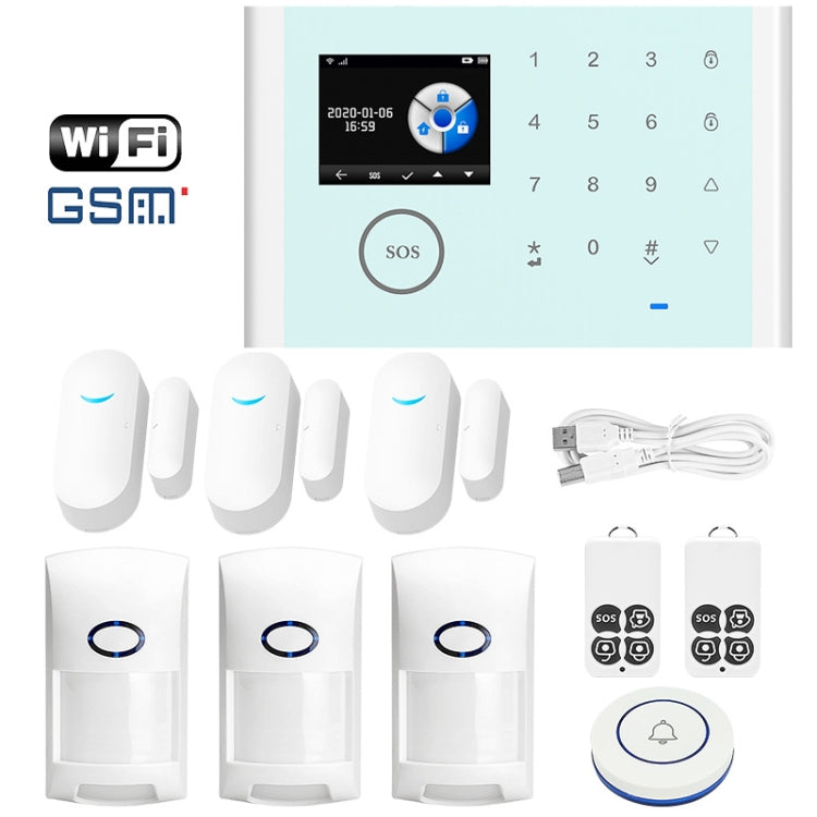 CS118   WIFI+GSM Tuya Smart Voice Alarm System Supports Amazon Alexa/ Google Assistant, Spec: Package 2 - Alarm System by PMC Jewellery | Online Shopping South Africa | PMC Jewellery