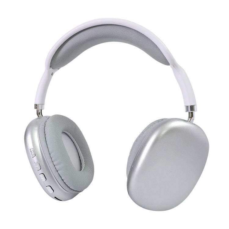 Wireless Bluetooth Headphones Noise Reduction Stereo Gaming Headset(Silver) - Headset & Headphone by PMC TechLife | Online Shopping South Africa | PMC TechLife