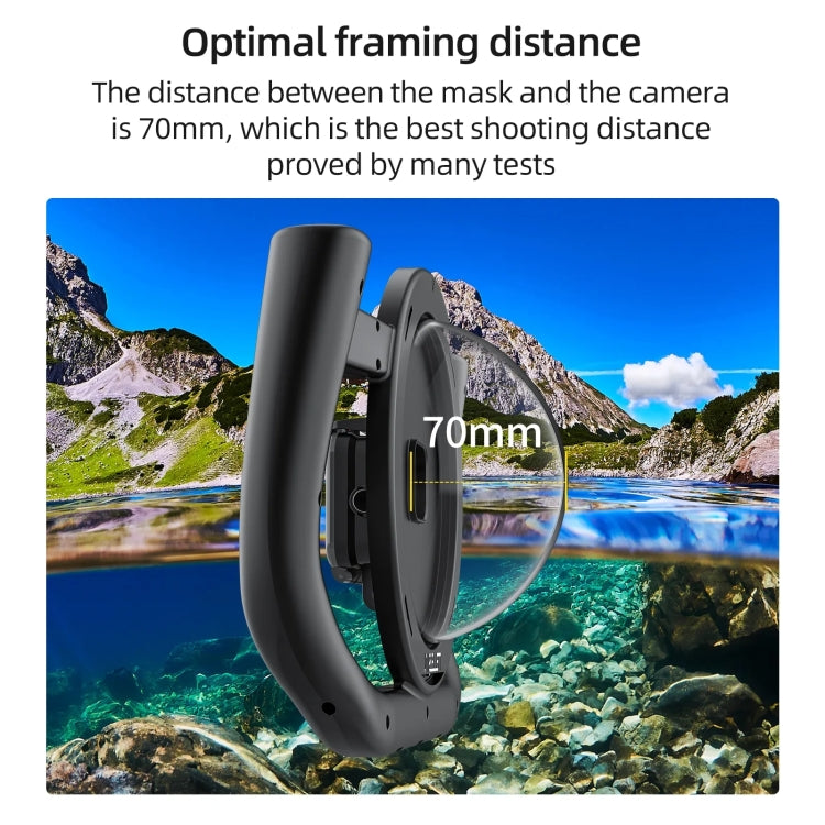 TELESIN  30M Waterproof Handheld Stabilizer Housing Case With Cold Shoe 1/4 Thread - Diving Mask by TELESIN | Online Shopping South Africa | PMC Jewellery | Buy Now Pay Later Mobicred