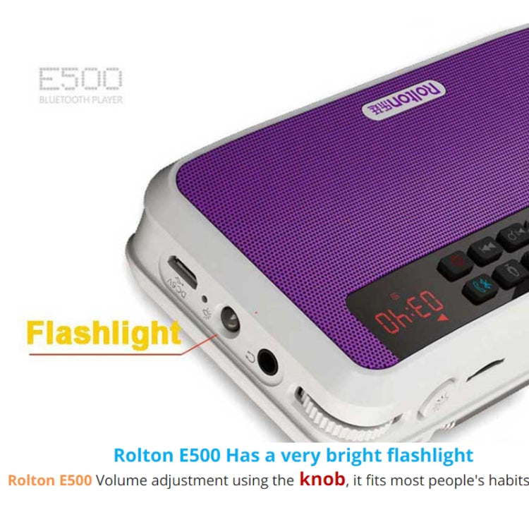 Rolton E500 Bluetooth Speaker 2.1-Channel Built-In Microphone Supports FM Radio(Orange) - free shipping - PMC TechLife - Order now!