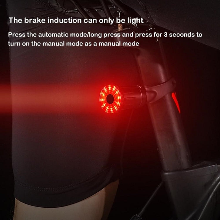 WEST BIKING Bicycle USB Charging Smart Brake Sensor Warning Tail Light(Cushion) - Taillights by WEST BIKING | Online Shopping South Africa | PMC TechLife | Buy Now Pay Later Mobicred