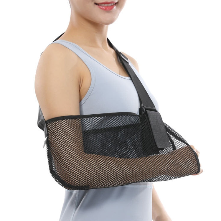 L Summer Breathable Arm Sling Arm Fracture Sprain Dislocation Fixation Belt(Black) - Corrector by PMC Jewellery | Online Shopping South Africa | PMC Jewellery