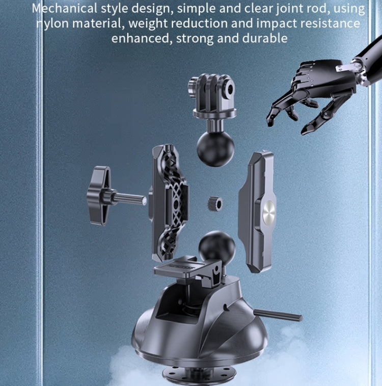 TELESIN Car Action Camera Holder Suction Cup 360 Degree Adjustable - free shipping - PMC TechLife - Order now!