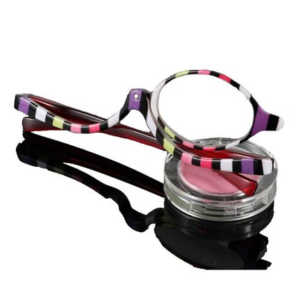 Makeup Presbyopic Glasses Multicolored Rotatable Magnifying Glass Single Piece Reading Glass, Degree: +150 - Presbyopic Glasses by PMC Jewellery | Online Shopping South Africa | PMC Jewellery