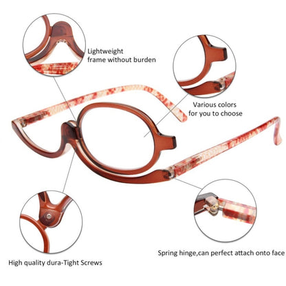 Makeup Presbyopic Glasses Monolithic Reading Glass Magnifying Glass, Degree: +150(Red) - Presbyopic Glasses by PMC Jewellery | Online Shopping South Africa | PMC Jewellery