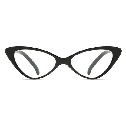 Street Stall Triangular Cat Eye Presbyopic Glasses, Degree: +200(Black) - Presbyopic Glasses by PMC Jewellery | Online Shopping South Africa | PMC Jewellery