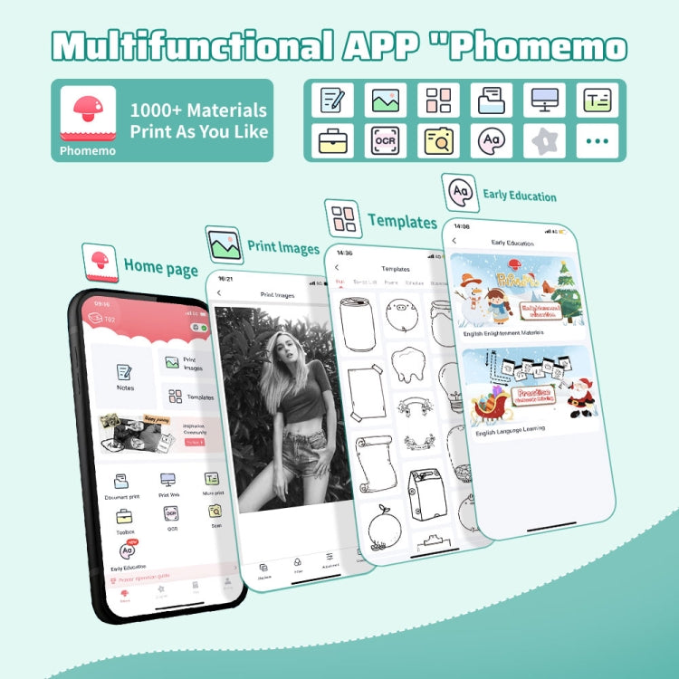 Phomemo T02 Standard Error Mini Pocket Small Portable Bluetooth Phone Photo Label Thermal Printer(White) - free shipping - PMC TechLife - Order now!