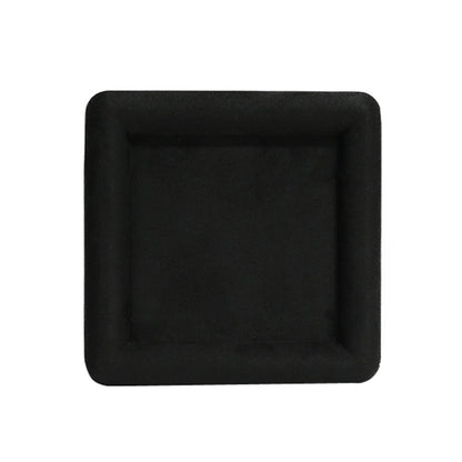 12x12x1.5cm Jewelry Tray Ring Square Empty Plate Earrings Necklace Jewelry Display Tray(Black) - Jewelry Storages by PMC Jewellery | Online Shopping South Africa | PMC Jewellery