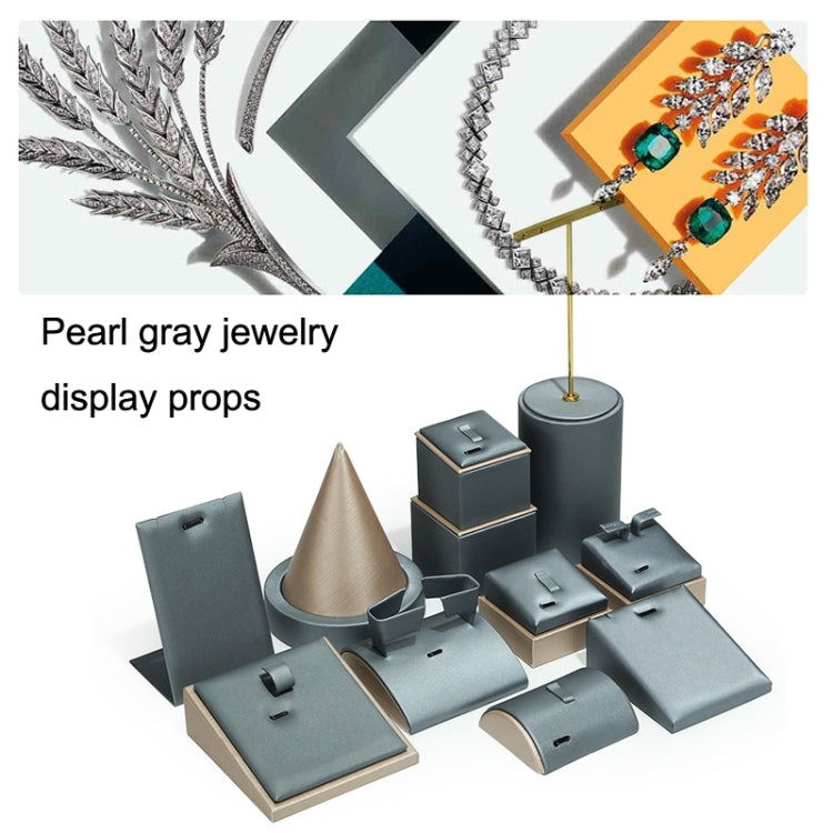 33x22x2cm Increased Board Pearl Gray Jewelry Bracelet Earrings Display Stand - Jewelry Storages by PMC Jewellery | Online Shopping South Africa | PMC Jewellery