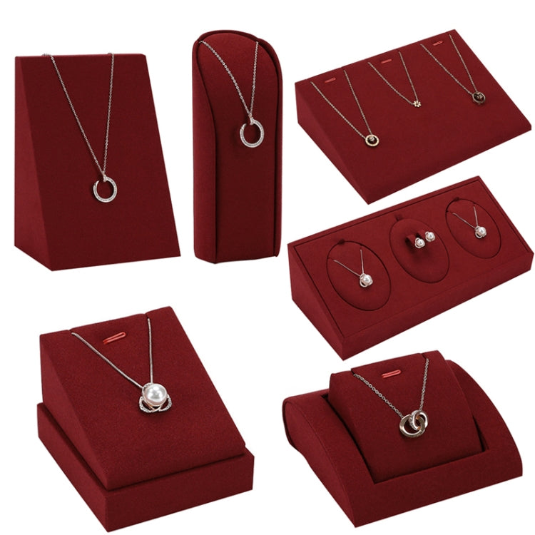 10x9.5x5.5cm Activity Necklace Seat Jewelry Display Rack Microfiber Jewelry Counter Display Props - Jewelry Storages by PMC Jewellery | Online Shopping South Africa | PMC Jewellery