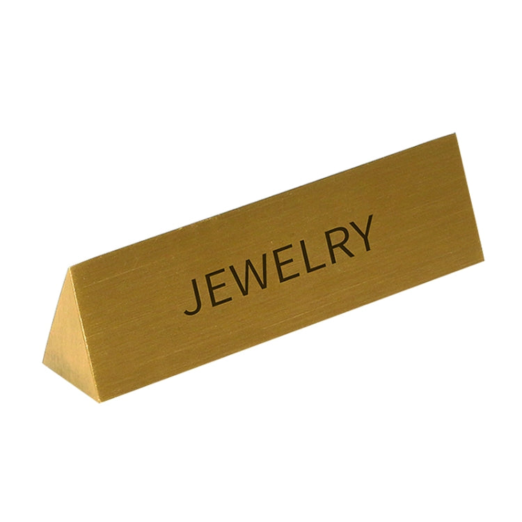 10x2x2.5cm Metal Nameplate Window Jewelry Display Props Necklace Earrings Ring Jewelry Stand - Jewelry Storages by PMC Jewellery | Online Shopping South Africa | PMC Jewellery