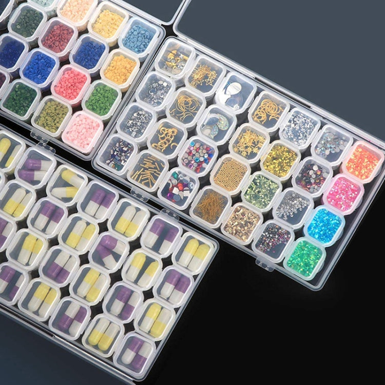 56 Slots Transparent Plastic Storage Box Jewelry Nail Art Rhinestone Bead Box, Color: Transparent - Jewelry Storages by PMC Jewellery | Online Shopping South Africa | PMC Jewellery