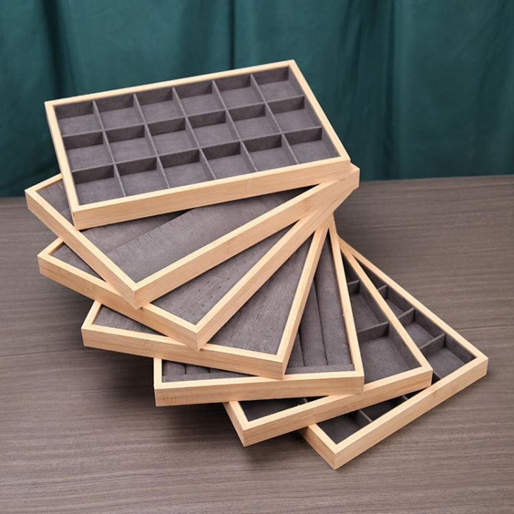 Bamboo Wood Jewelry Display Pallet Jewelry Storage Display Tray, Style: Earrings Tray - Jewelry Storages by PMC Jewellery | Online Shopping South Africa | PMC Jewellery