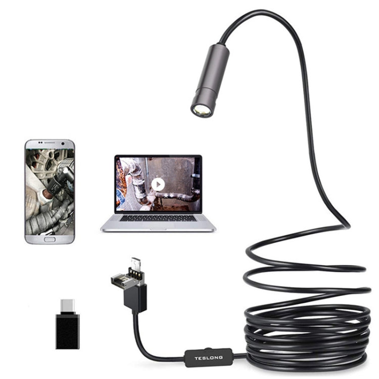 Teslong NTC125 5M 3 In 1 USB Phone Borescope For Auto Repair 500W Pixel Auto Focus -  by Teslong | Online Shopping South Africa | PMC Jewellery | Buy Now Pay Later Mobicred