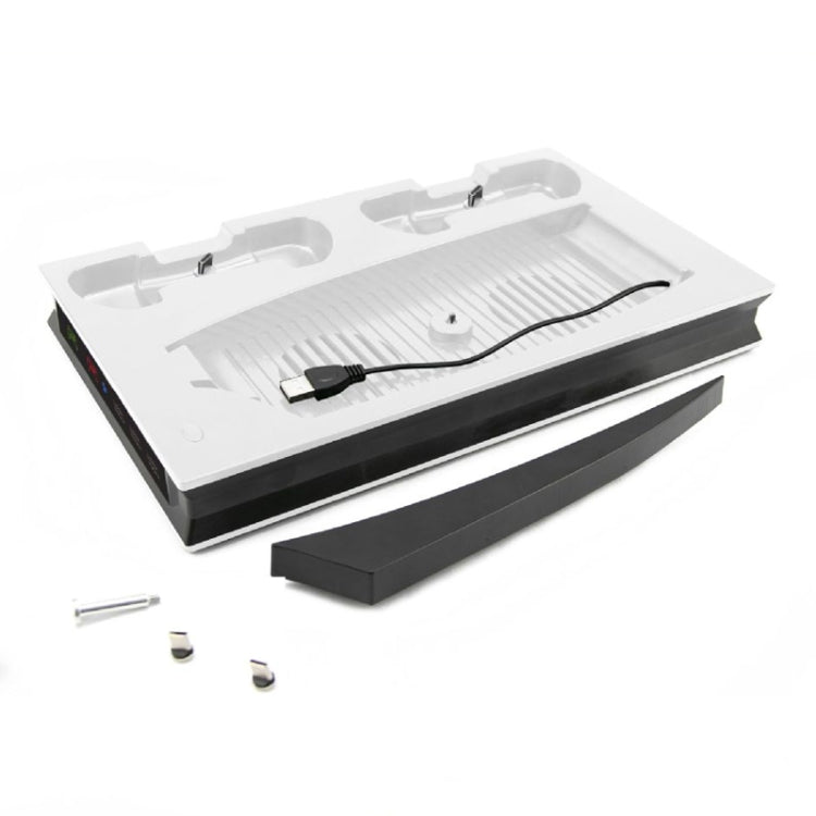 For PS5 Digital / Optical Drive Console Cooling Fan Controller Charging Base With Light Dock Stand(White) - free shipping - PMC TechLife - Order now!