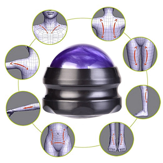 Body Therapy Foot Back Waist Hip Relaxer Massage Roller Ball(Purple) - Massage & Relaxation by PMC Jewellery | Online Shopping South Africa | PMC Jewellery