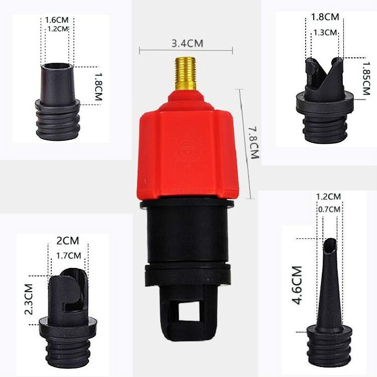 Surfing Paddle Board Rubber Boat Inflatable Bed Air Valve Adapter Car Air Pump Adapter(Blue) - Inflatable Pump by PMC TechLife | Online Shopping South Africa | PMC TechLife
