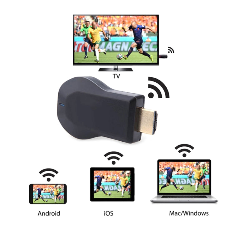 AnyCast M4 Plus Wireless WiFi Display Dongle Receiver Airplay Miracast DLNA 1080P HDMI TV Stick for iPhone, Samsung, and other Android Smartphones - Wireless Display Dongle by PMC Jewellery | Online Shopping South Africa | PMC Jewellery