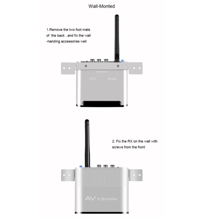 Measy AV220-2 2.4GHz Wireless Audio / Video Transmitter + 2 Receiver, Transmission Distance: 200m - Set Top Box & Accessories by Measy | Online Shopping South Africa | PMC Jewellery