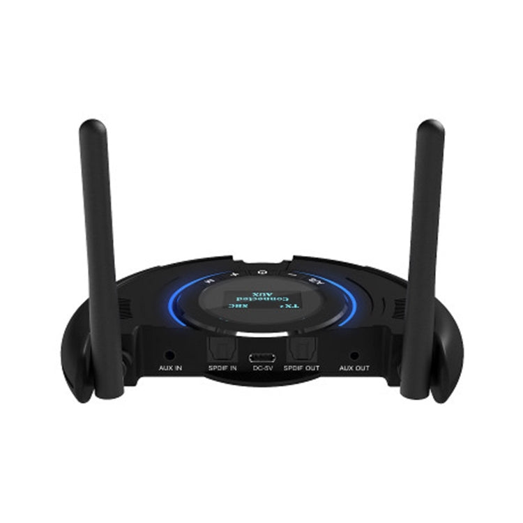 TX800 Optical Fiber Bluetooth 5.0 Transmitter Receiver Audio Adapter with Dual Antennas & OLED Display - Audio Receiver Transmitter by PMC TechLife | Online Shopping South Africa | PMC TechLife