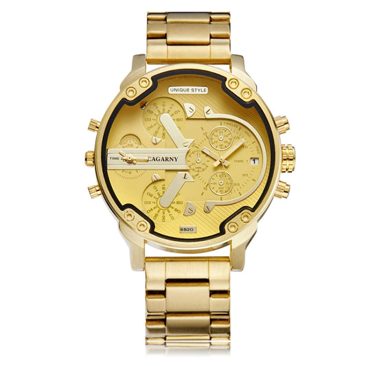 CAGARNY 6820 Fashion Life Waterproof Gold Surface Steel Band Quartz Watch - Metal Strap Watches by CAGARNY | Online Shopping South Africa | PMC Jewellery | Buy Now Pay Later Mobicred