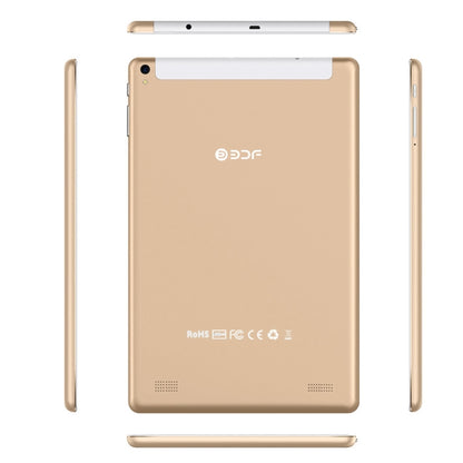BDF P10 3G Phone Call Tablet PC, 10 inch, 1GB+16GB, Android 5.1, MTK6592 Octa Core, Support Dual SIM & Bluetooth & WiFi & GPS, EU Plug(Gold) - BDF by BDF | Online Shopping South Africa | PMC Jewellery