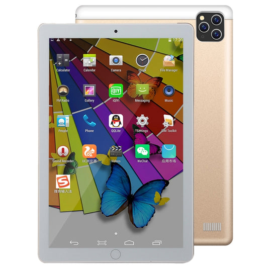 P20 3G Phone Call Tablet PC, 10.1 inch, 2GB+16GB, Android 7.0 MTK6735 Quad Core 1.3GHz, Dual SIM, Support GPS, OTG, WiFi, BT(Gold) - 10.1 inch by PMC Jewellery | Online Shopping South Africa | PMC Jewellery