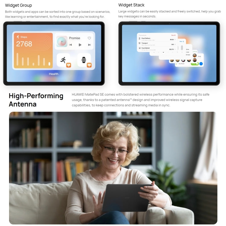 HUAWEI MatePad SE, 10.4 inch, 6GB+128GB, HarmonyOS 3 Qualcomm Snapdragon 680 Octa Core, Support Dual WiFi / BT, Network: 4G, Not Support Google Play(Black) - Huawei by Huawei | Online Shopping South Africa | PMC Jewellery