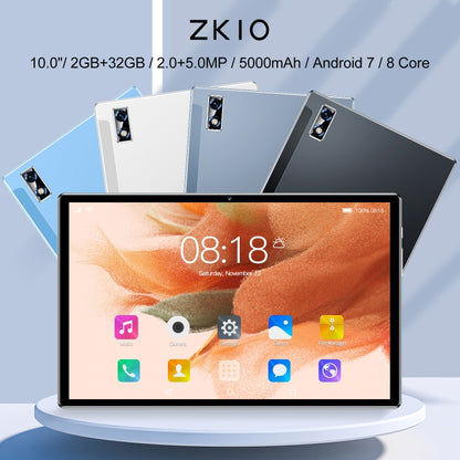 ZK10 3G Phone Call Tablet PC, 10.1 inch, 2GB+32GB, Android 7.0  MTK6735 Quad-core 1.3GHz, Support Dual SIM / WiFi / Bluetooth / GPS (Grey) - 10.1 inch by PMC Jewellery | Online Shopping South Africa | PMC Jewellery