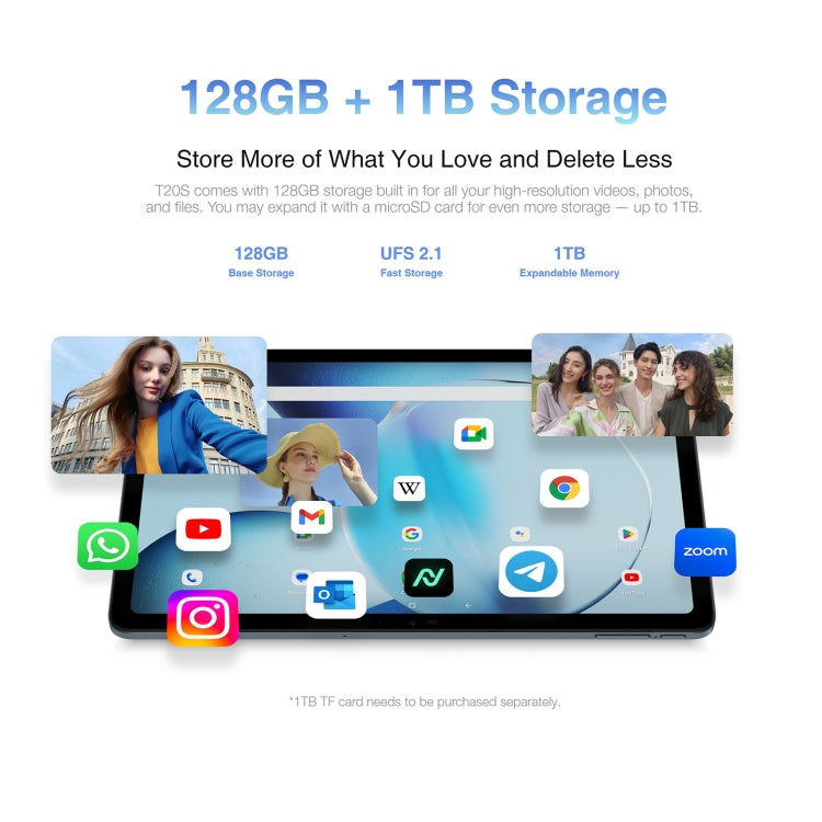 [HK Warehouse] DOOGEE T20S Tablet PC, 10.4 inch, 8GB+128GB, Android 13 Spreadtrum T616 Octa Core 2.0GHz, Support Dual SIM & WiFi & BT, Network: 4G, Global Version with Google Play (Black) - Other by DOOGEE | Online Shopping South Africa | PMC Jewellery