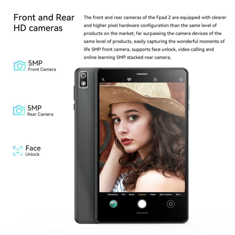 HEADWOLF Fpad2 4G LTE, 8 inch, 4GB+64GB, Android 12 Unisoc T310 Quad Core up to 2.0GHz, Support Dual SIM & WiFi & Bluetooth, Global Version with Google Play, US Plug (Blue) - Other by HEADWOLF | Online Shopping South Africa | PMC Jewellery