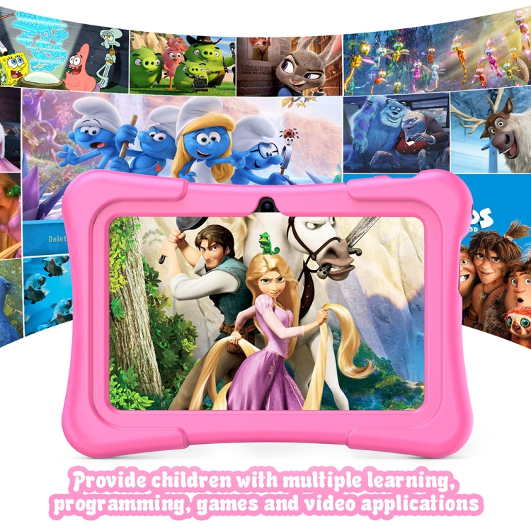 Pritom K7 Pro Kids Education Tablet PC, 7.0 inch, 2GB+32GB, Android 11 Allwinner A100 Quad Core CPU, Support 2.4G WiFi / Bluetooth / Dual Camera, Global Version with Google Play, US Plug(Pink) -  by PRITOM | Online Shopping South Africa | PMC Jewellery